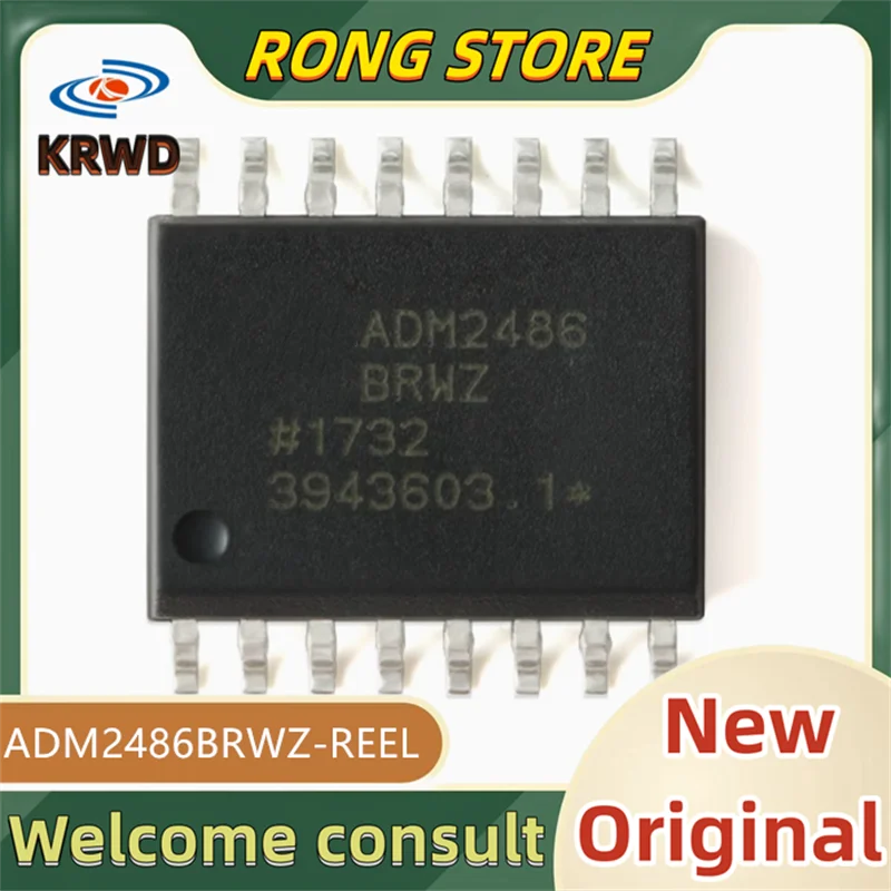 

5PCS ADM2486BRWZ New and original ADM2486BRWZ-REEL ADM2486BRW ADM2486BR ADM2486 SOP-16