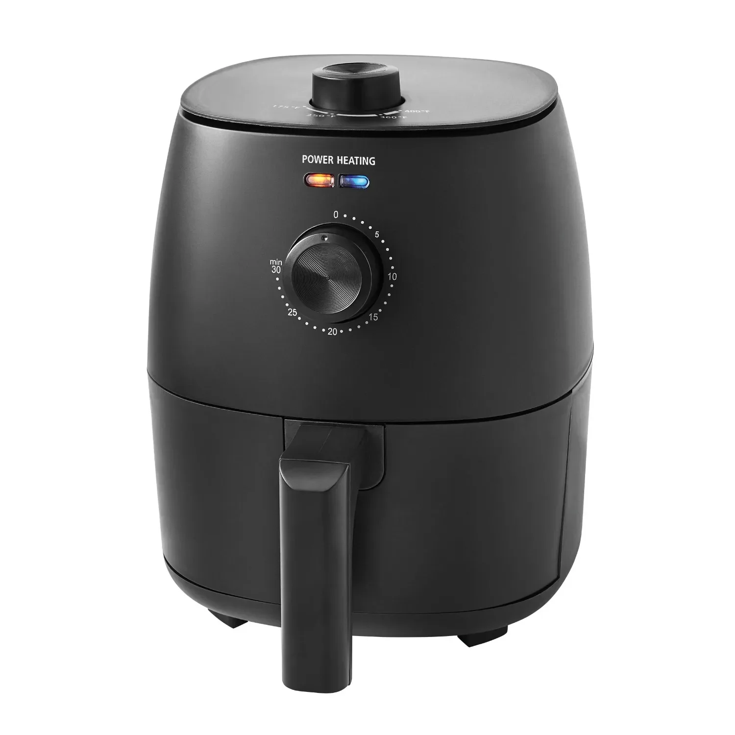 Compact Air Fryer, Non-Stick, Dishwasher Safe Basket, 1150W, Black 2.2 Quart