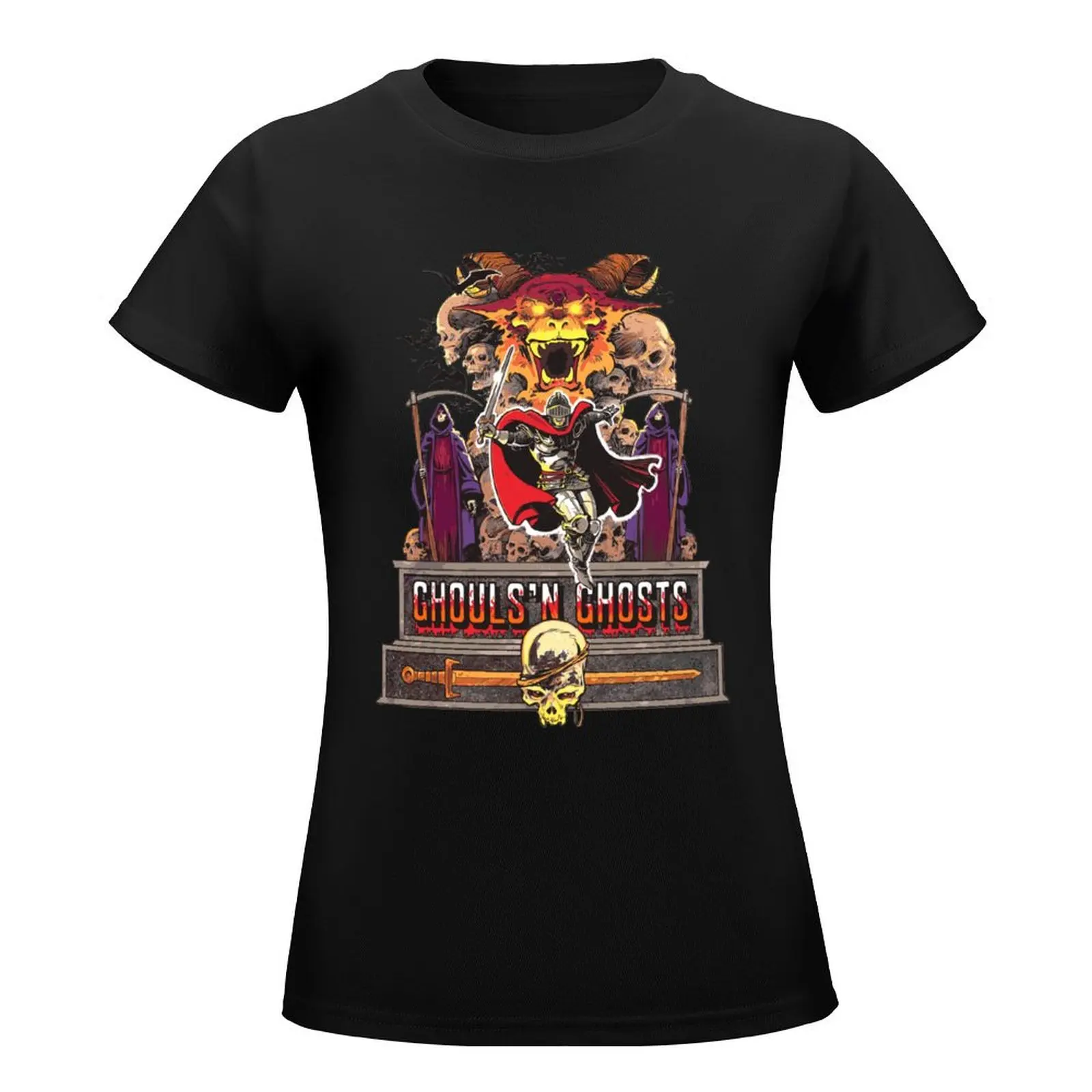 Ghouls 'n Ghosts T-Shirt kawaii clothes summer clothes sweat cute t-shirts for Women