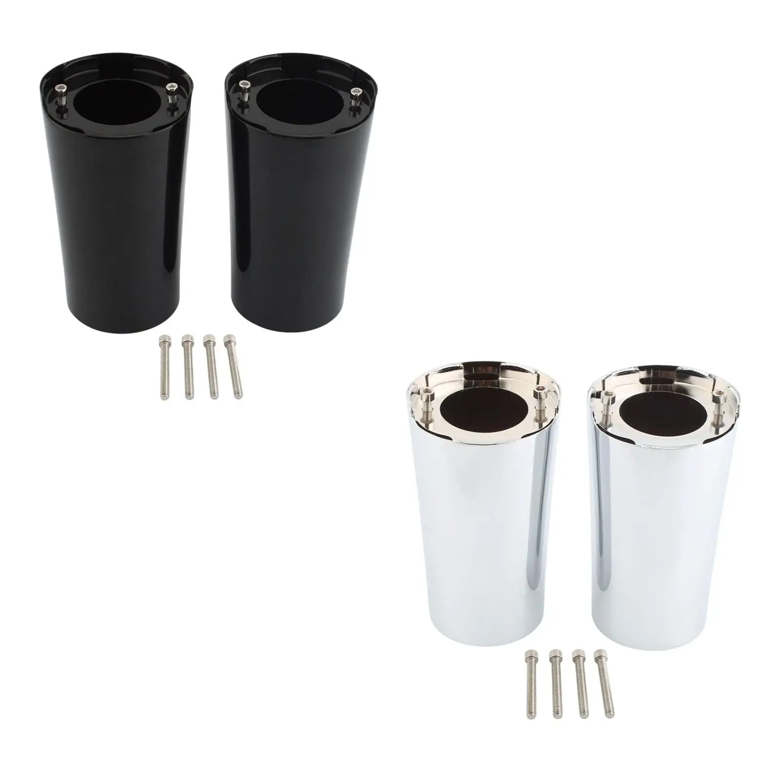 

2 шт., верхние чехлы-слайдеры вилки, аксессуары для мотоциклов, металлические защитные слайдеры вилки с ЧПУ для Fat Boy Electra Glide