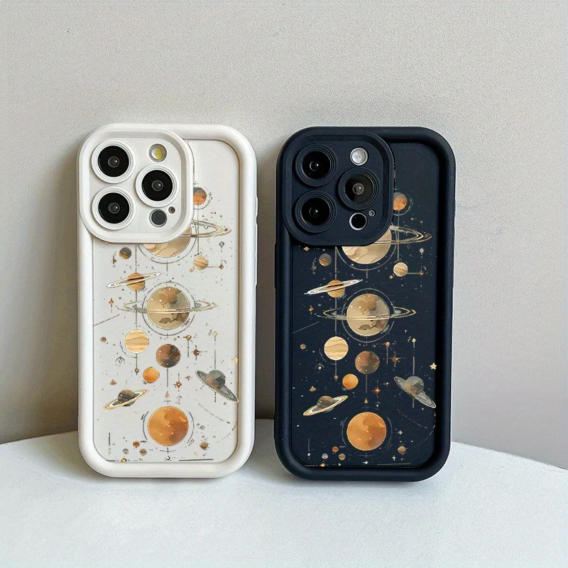 

Space Planet Pattern Phone Case for iPhone 16 15 14 13 12 11 Pro/ Max /Plus Shockproof and Anti-fall High Quality