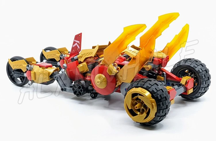 Kendobi-décennie s de construction de voiture de style bumosquito, 624 pièces, jouets compatibles avec le modèle, Kai cristallisé, Golden Dragon Raider, 60012