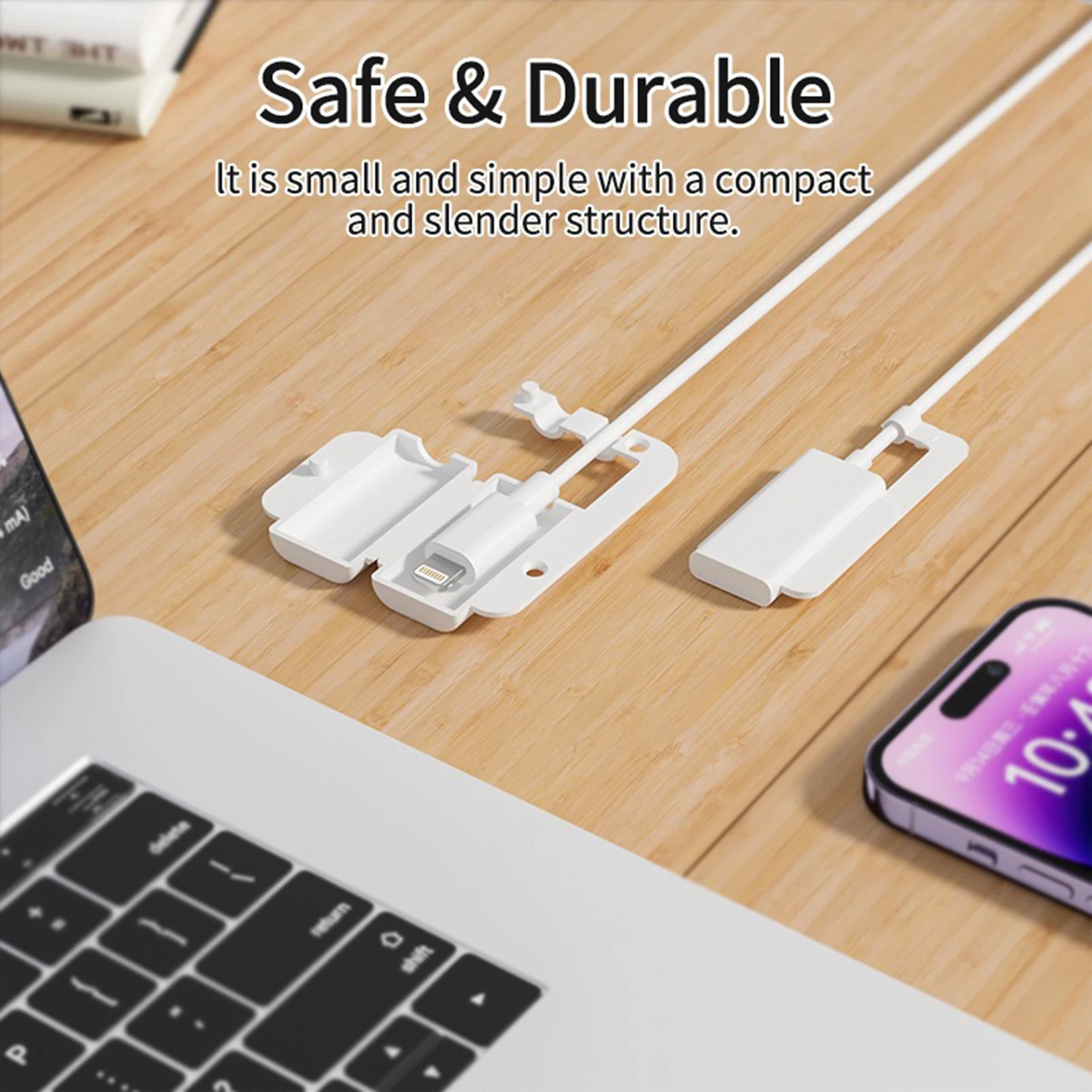 Portable ABS Cable Tip Protector, Charger Cord Protection Cover for Type‑C & Lightning Interface