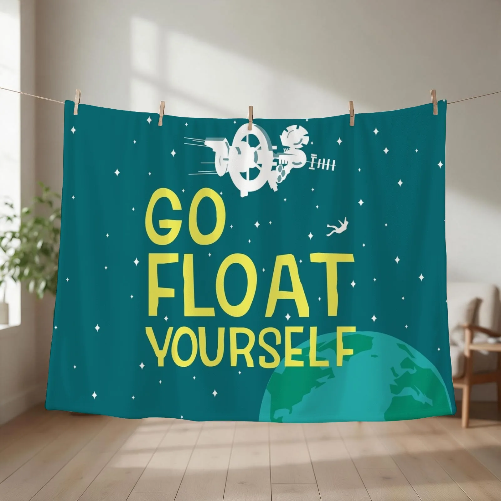 Show Logo Design Throw Blanket funny gift Weighted Stuffeds Sleeping Bag Blankets