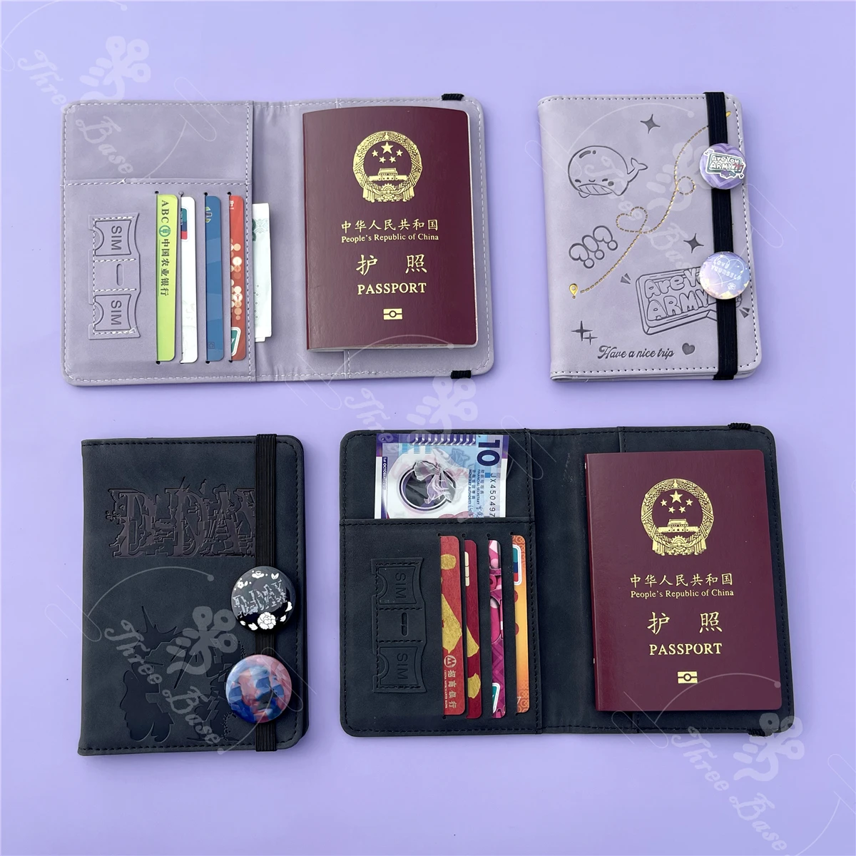 Porte-passeport DAY Army Whale pour voyage Essentials Livre de passeport Étui portefeuille en cuir pour accessoires de voyage Porte-cartes