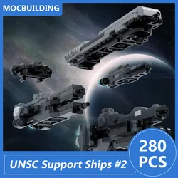 UNSC Support Ships #2 Model Moc Building Blocks Space Diy Assemble Bricks Educational Creative Collection Toys Xmas Gifts 280PCS