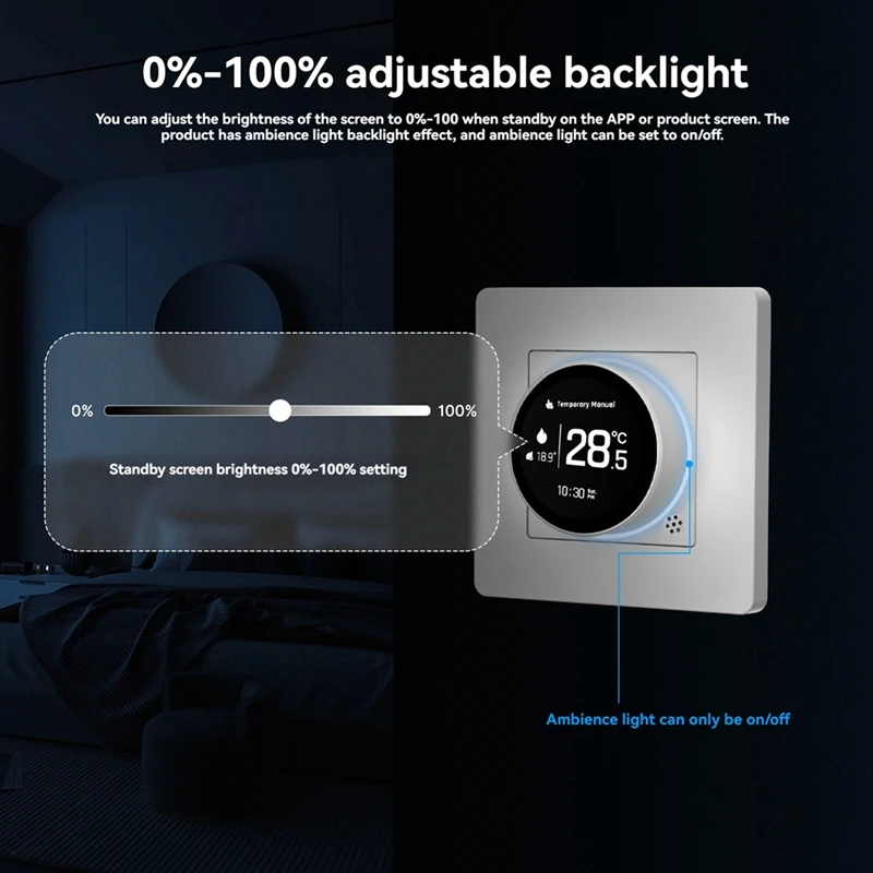 PHILE-Tuya Zigbee Smart Knob Thermostat Gas Boiler Heating Temperature Controller Works With For Alexa Googlehome