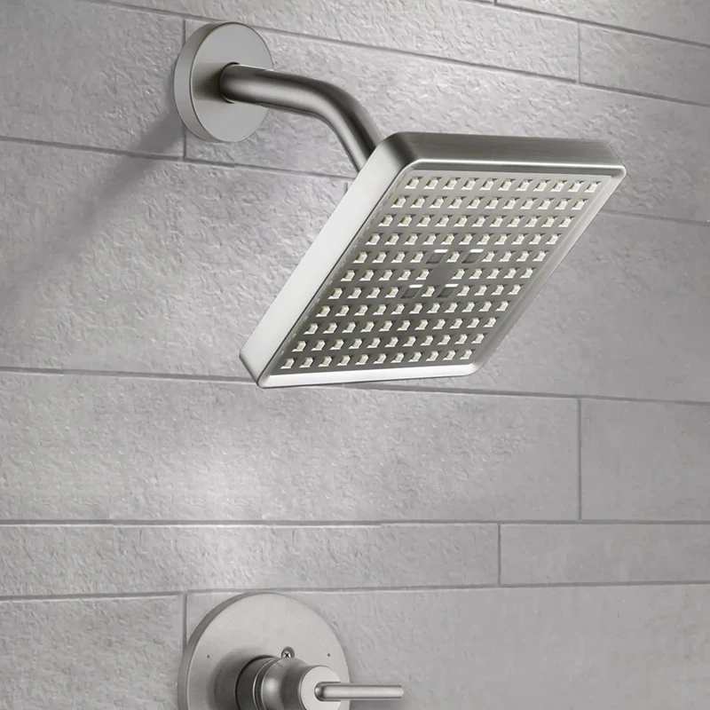 Pressure Rain Shower Head - Luxury Modern Look - The Adjustable Replacement For Your Bathroom Showerhead