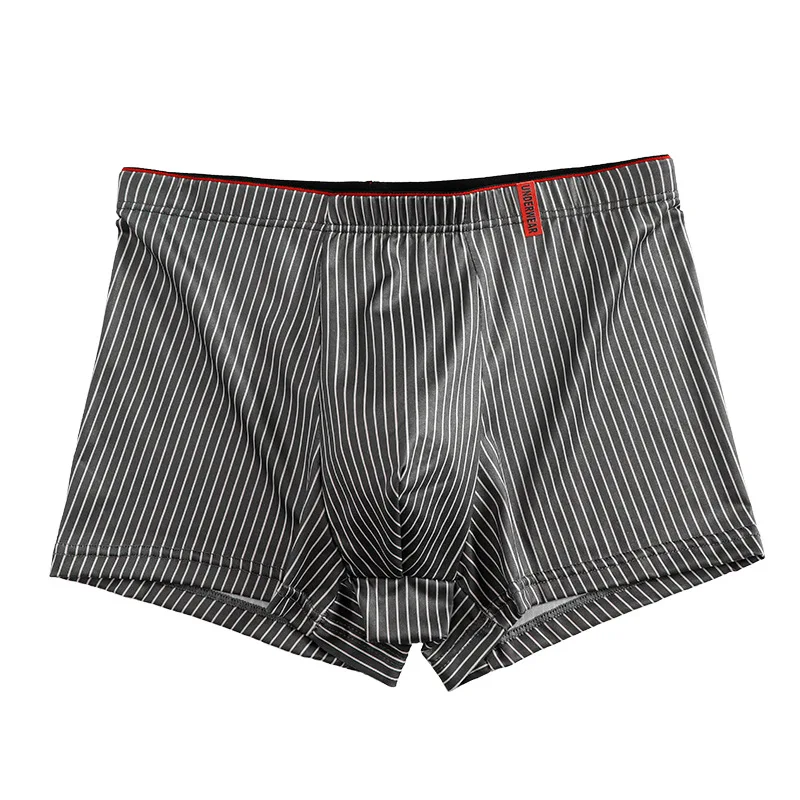 Men\'s Underwear Fashion Men Boxers Sexy Oft Breathable Underwear Male Comfort Panties L-4XL Underpants Striped Boys Underwear