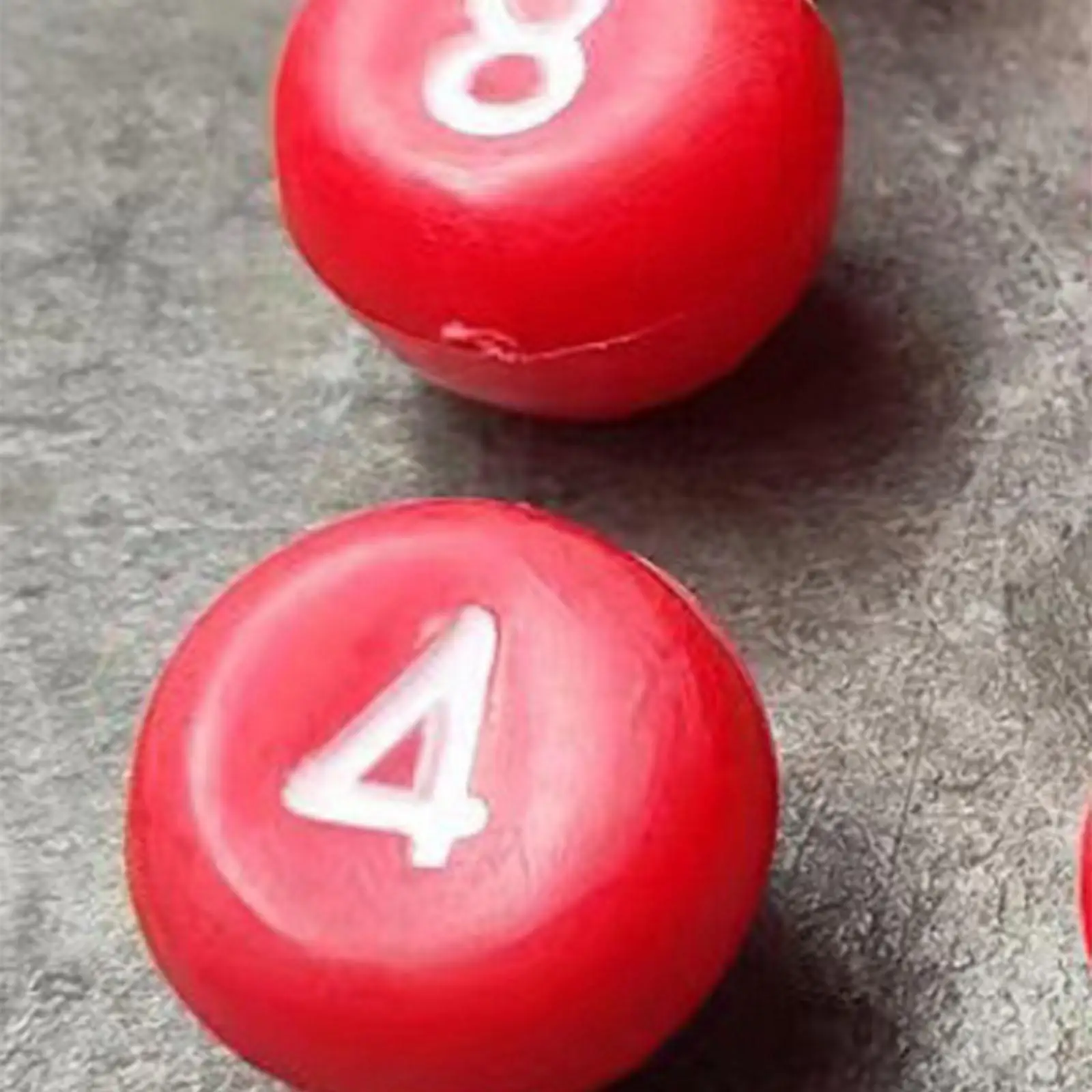 

Billiards Number Balls Red 17mm Numbered Tally Balls Pool Accessory Universal Dice for Billiard Games