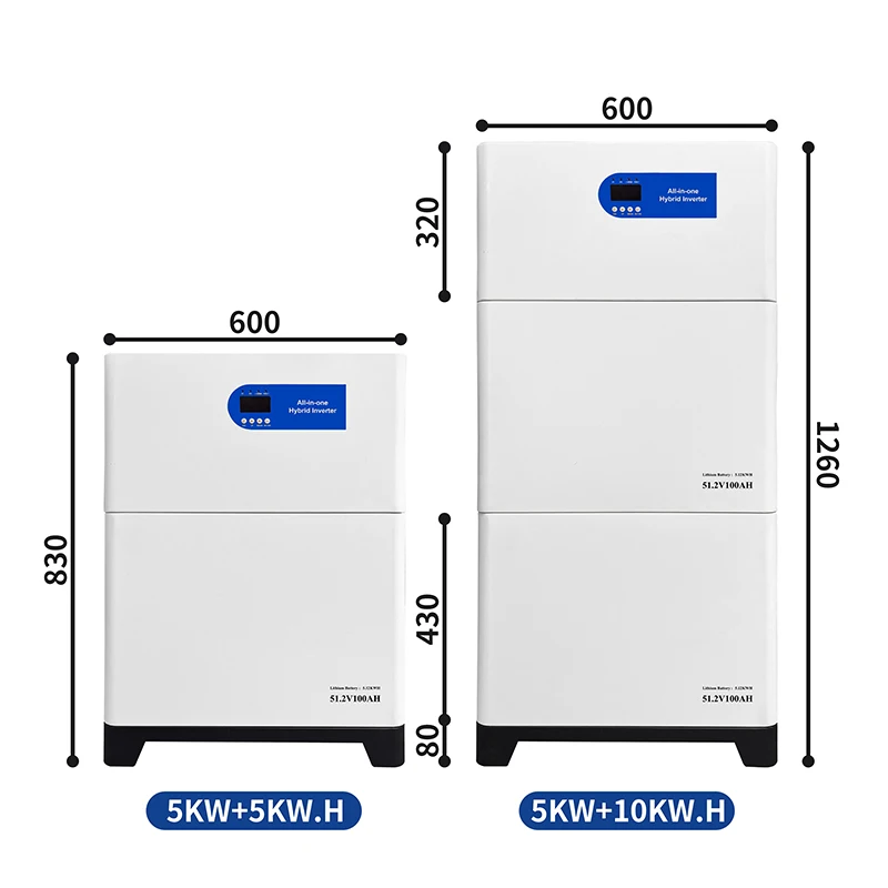 

2025 Hot Sale All in One Inverter Battery 5kwh 6kw 10kw Hybrid 5kw Solar Inverter with 6000cycles Lithium Battery 51.2v