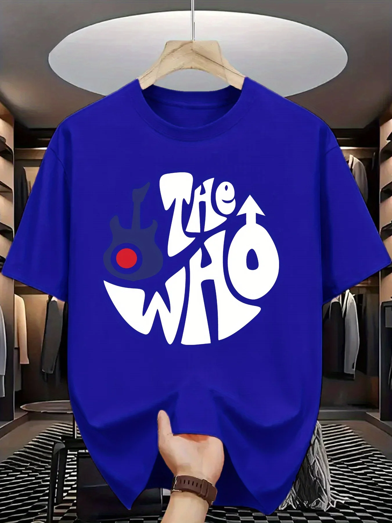The Who Graphic Rock Band T-Shirt 100% Cotton O-Neck Short Sleeve Summer Casual Mens T-shirt Streetwear