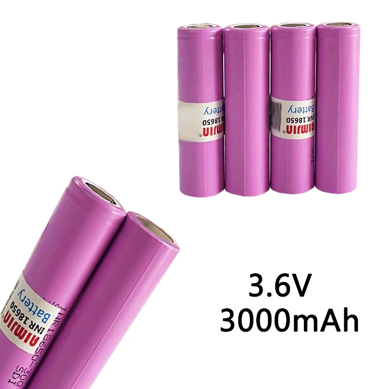 

3.6V 18650-30Q Battery Pack 3000mAh For Rechargeable Li-ion Cell For Flashlight Use