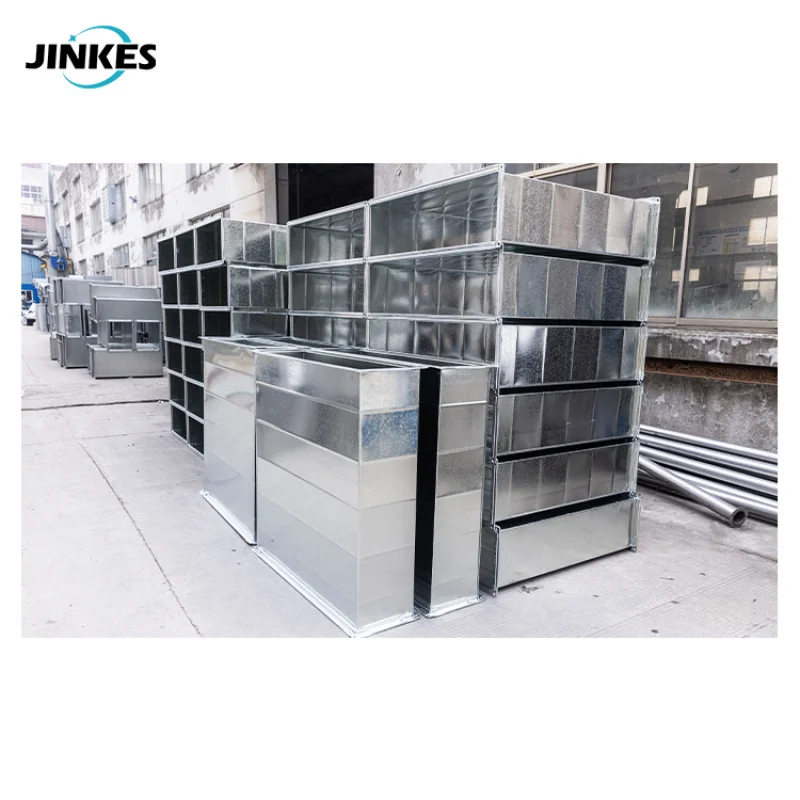 custom.Stainless steel galvanized air duct tinplate ventilation duct factory dust removal fire smoke exhaust pipe