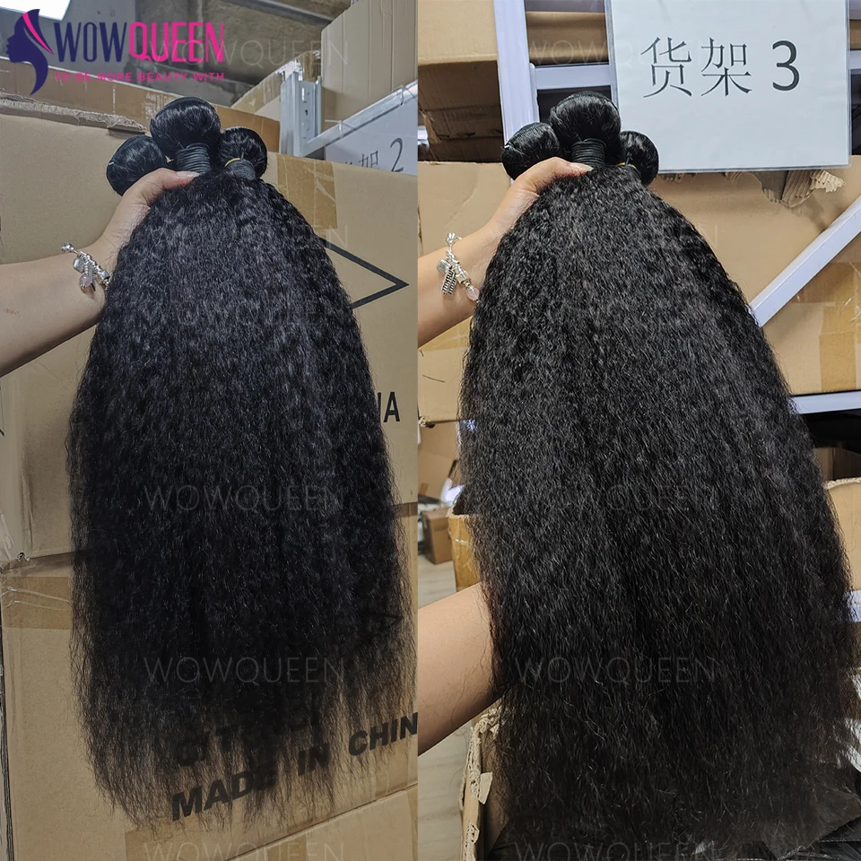 غريب حزم من شعر طبيعي مفرود 100% الشعر البشري ياكي حزمة مستقيمة 12A اللون الطبيعي النسيج شعر مستعار بشري 32 بوصة