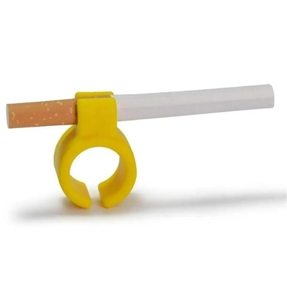 1 PC Silicone Cigarette Holder Ring Rack Creative Portable Cigarette-Holder  Finger Clip for Regular Smoking Accessories