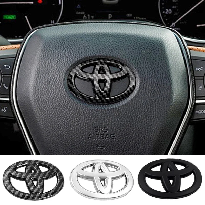 Decorativos Volante Do Carro Adesivos, Acessórios para Toyota Corolla Rav4 Auris Camry Yaris CHR avensis