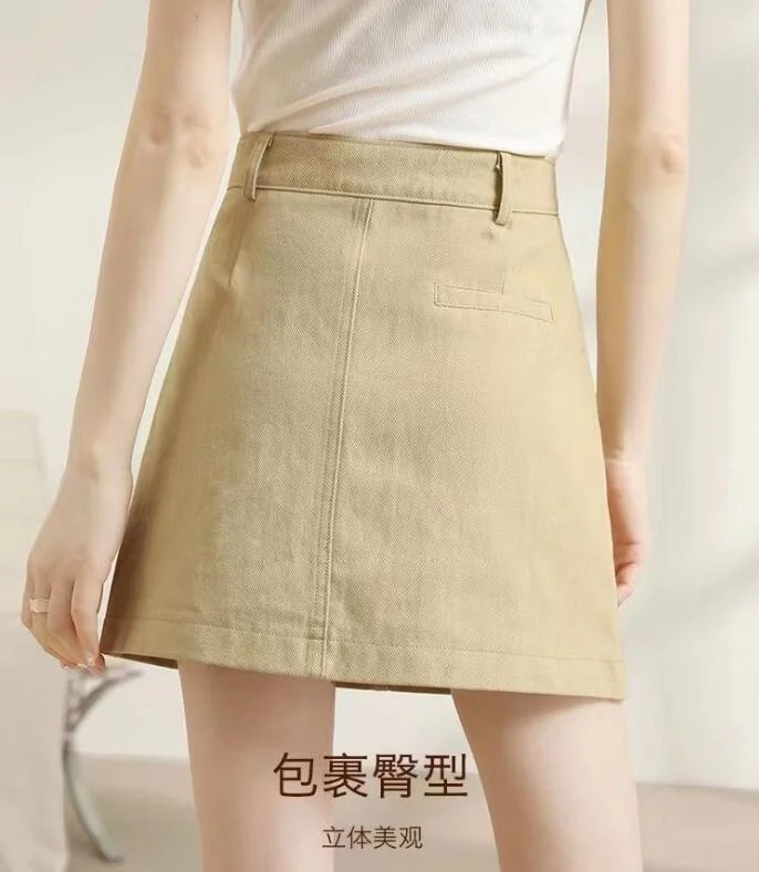 Sweet Short Skirt,For Women Clothing, 2024 New, Spring Summer High Waisted A-line Mini Skirts ,Girls Midi Skirt