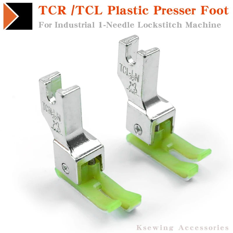 RIGHT and Left Plastic Compensating Presser Foot For Industrial Single Needle Lockstitch Sewing Machine 1/16 1/32 inch