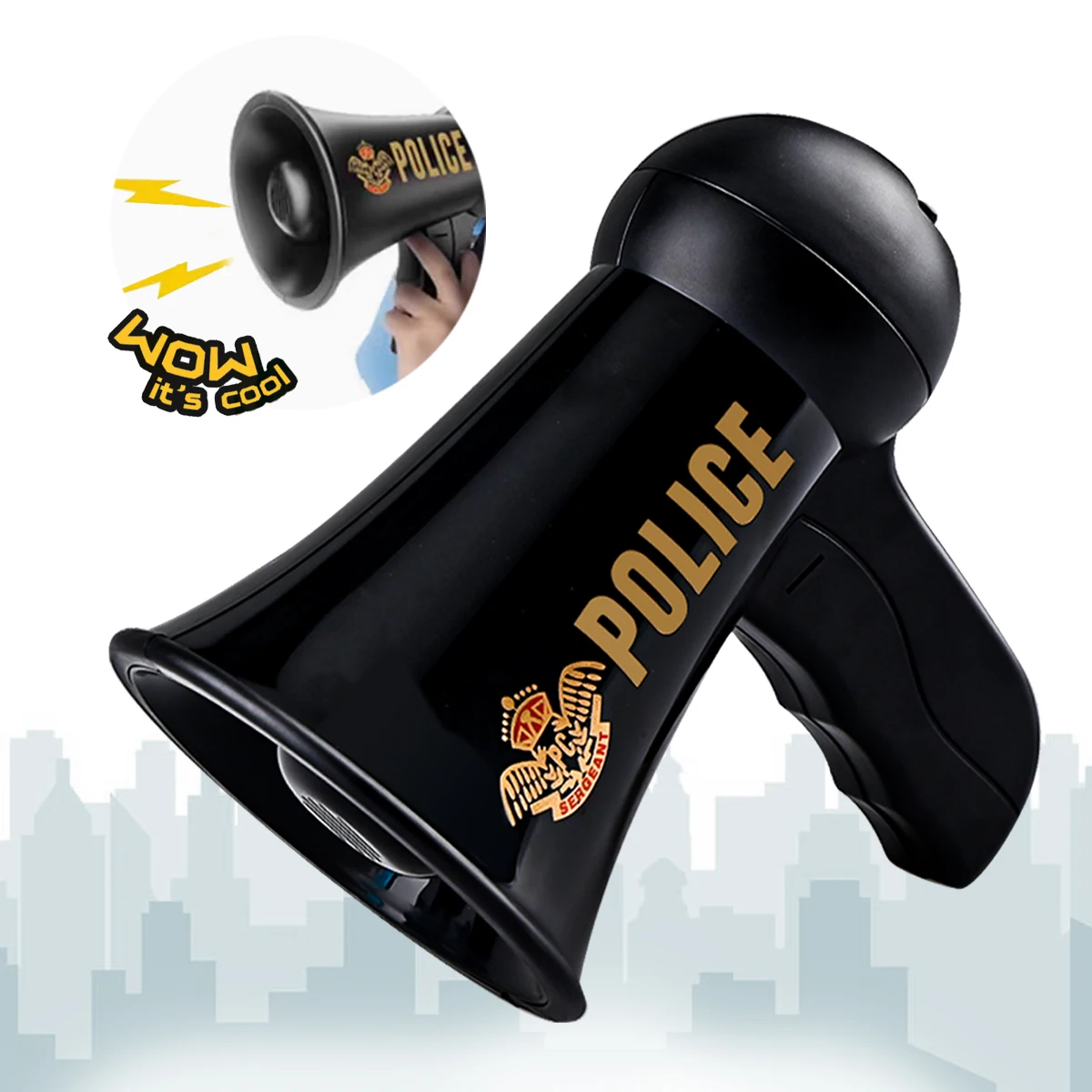 

Speaker Children Toys, Megaphone Bullhorn Toy Cool Voice Changer Loud Speaker Speak or Siren Voice Gifts for boys and girls