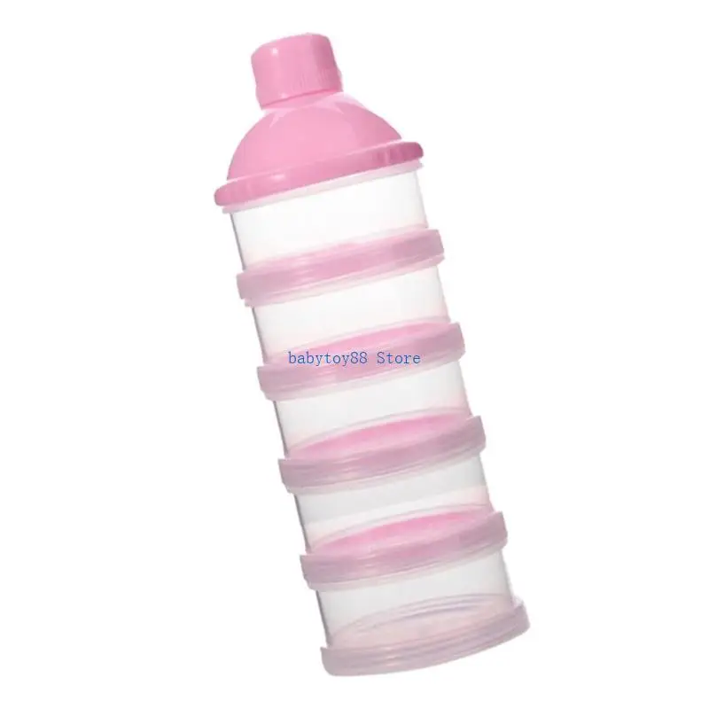 Y4UD – boîte rangement empilable à 4/5 couches pour aliments pour bébés/lait en poudre, distributeur formule sûr, boîte