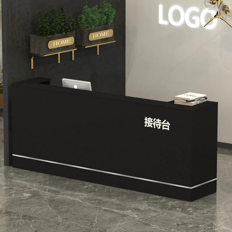 Decorações exibir balcão de recepção simples mesas de recepção de escritório moderno simples salão de beleza mesa de recepção móveis comerciais