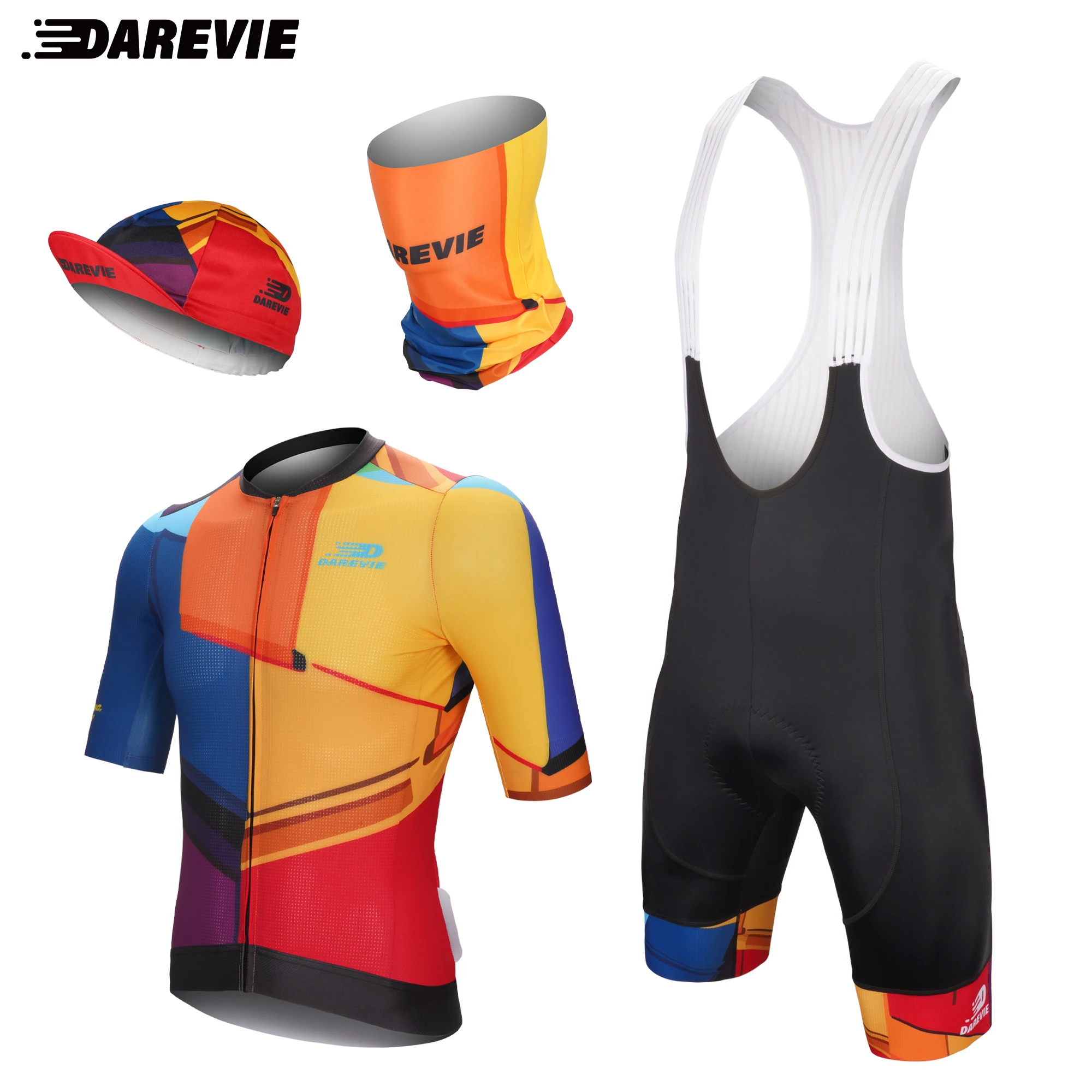 DAREVIE Men's Cycling Jersey PRO Level Quick Dry Breathable Man Cycling Maillot Durable Fashion Colorful Cycling Clothes For Men
