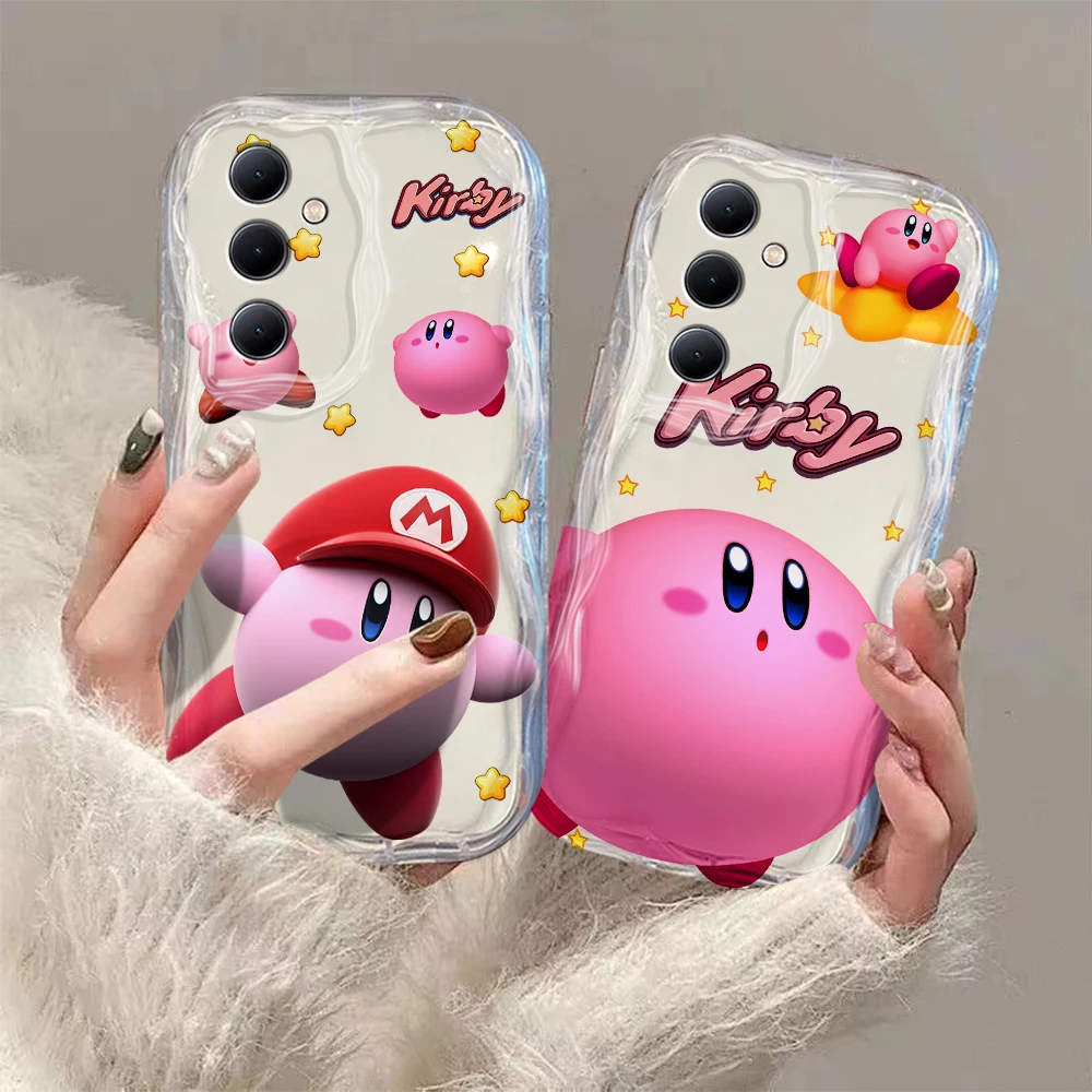 

Cute Pink Kawaii Kirbys 3D Wave Case For OPPO A98 A94 A93 A92 A79 A78 A76 A58 A57 A55 A38 A33 A17 A16 A15 2020 4G 5G Back Cover