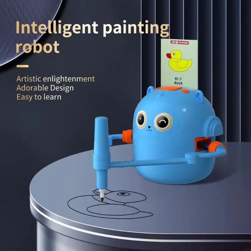 

Interactive Educational Drawing Robot Toy Art Learning Toy for Preschool Kids A2UB