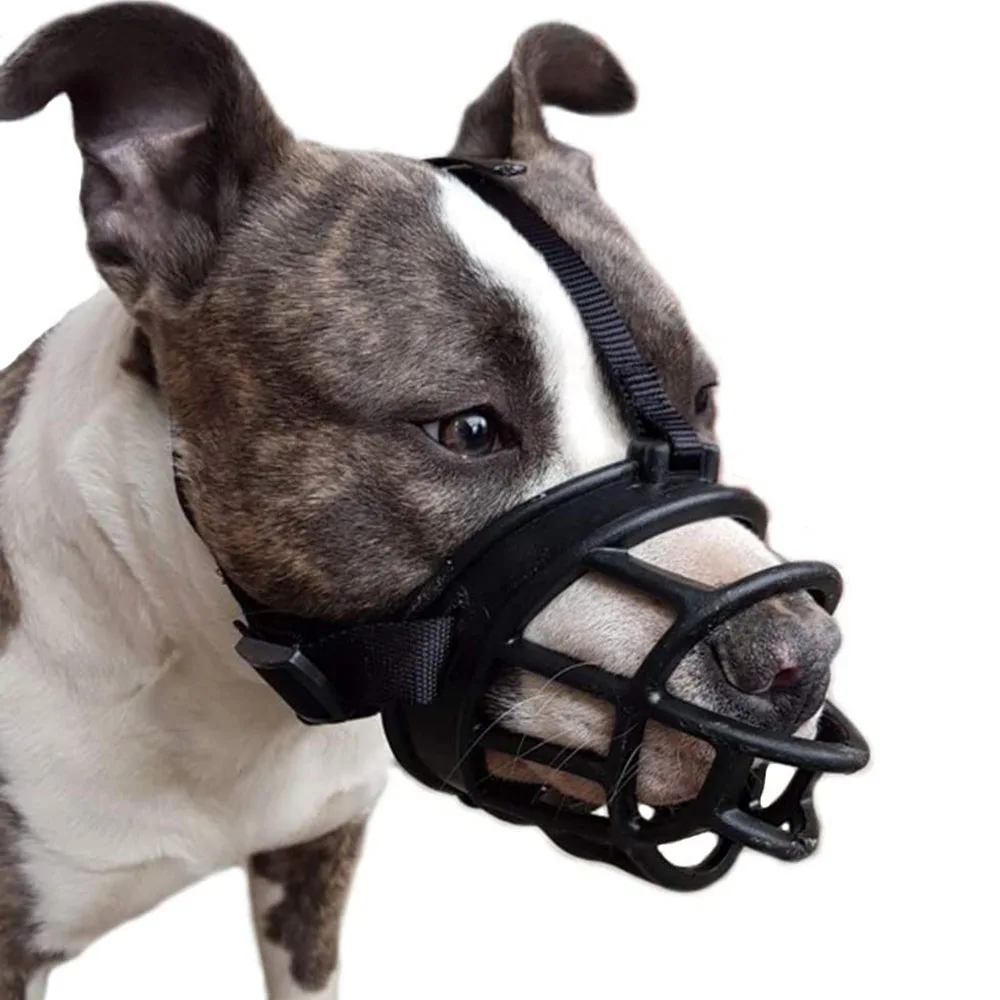 Comfy Soft Silicone Pet Dog Muzzle Breathable Basket Muzzles for Small Medium Large and X-Large Dogs Stop Biting Barking Chewing