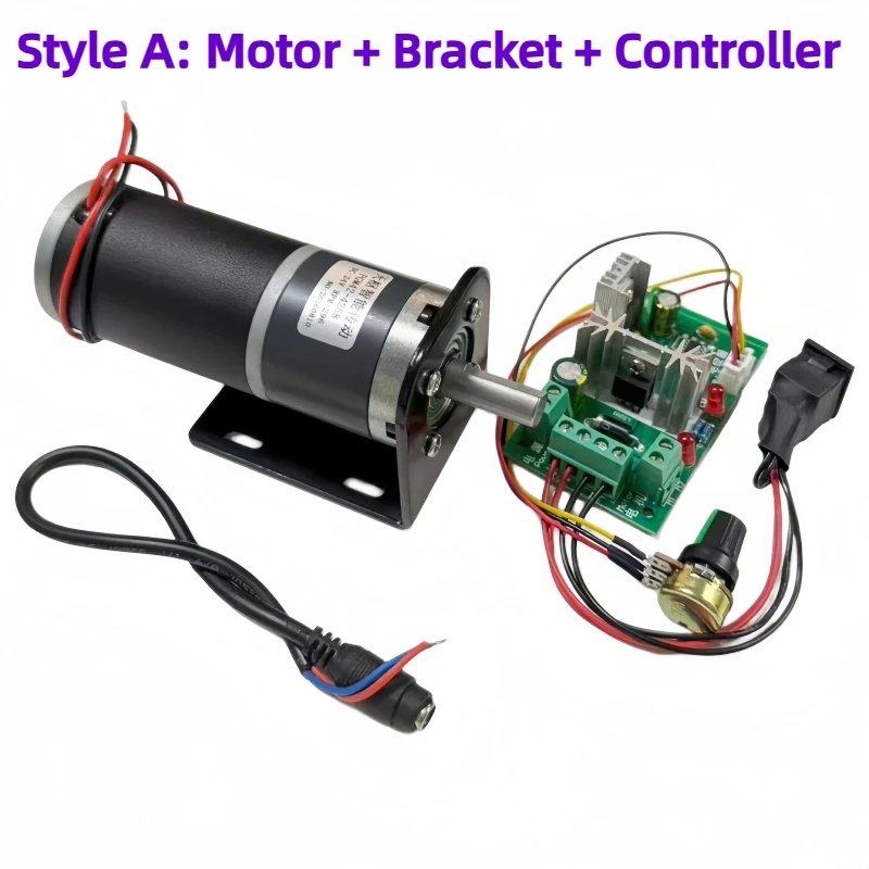 The PGM42-4268 planetary reduction motor with a bracket and controller can be operated in either forward or reverse direction.