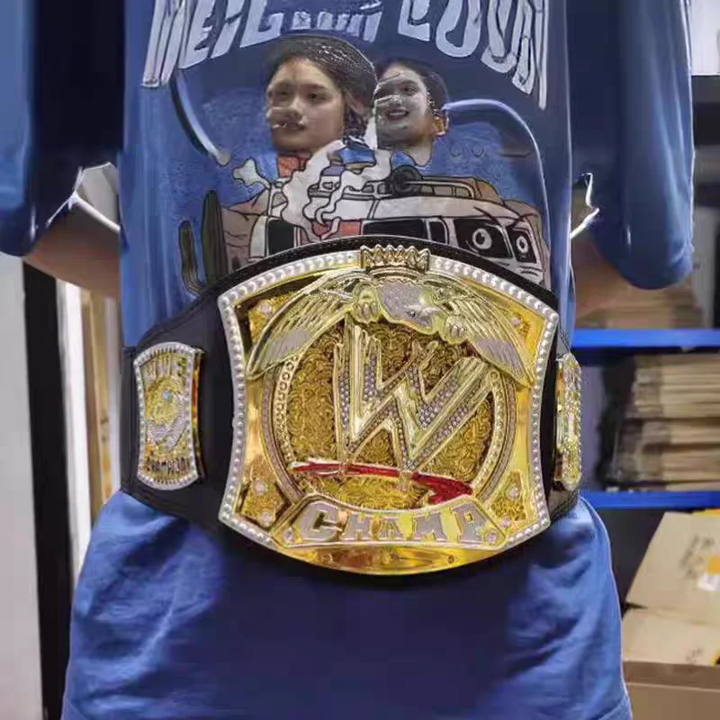 

Wrestler Championship Gold Belt Action Figure Characters Occupation Wrestling Gladiators Belt Anime Figure Toys Gifts Boy 95cm