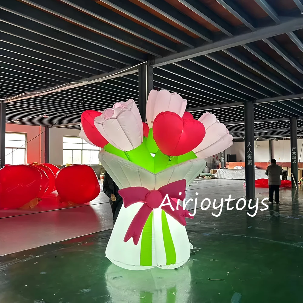 Inflatable snowflake air mold Christmas hanging lights mall atrium bar party event tour stage props