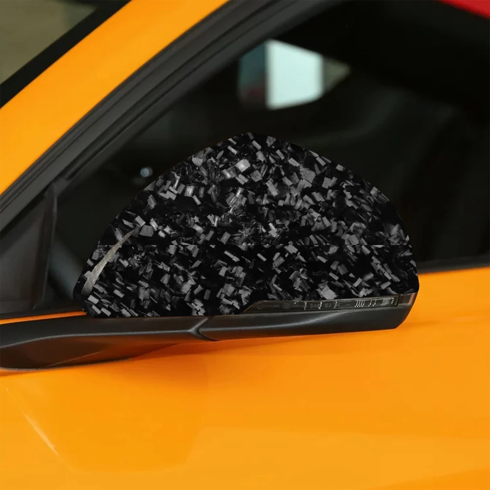 For Ford Mustang 2015-2019 European Specification Car Accessories Forged Carbon Fiber Rearview Mirror Housing Protective Cover
