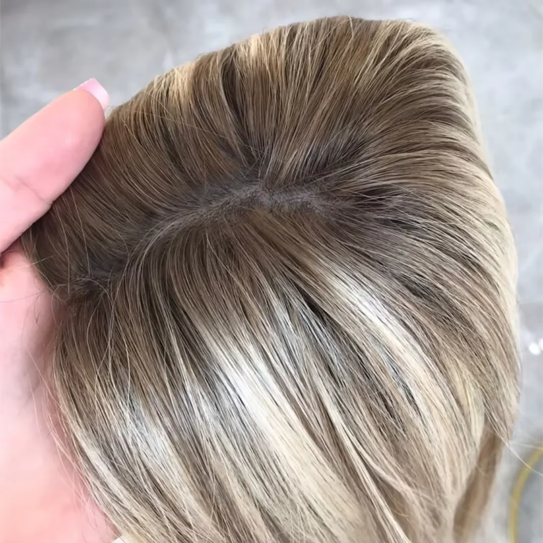 24Inch Long 180%Density Highlight Blond Straight Glueless HD Lace Frontal Wigs Pre Plucked Hair For Women Baby Hair Deep Part