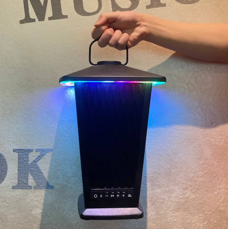 L17 Alto-falantes à prova d'água ao ar livre, poderoso Bass Garden Speaker, luzes RGB Beat-Driven, Sync até 100 alto-falantes