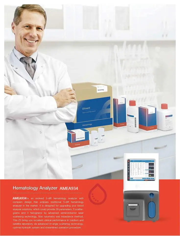 Clinical Analytical Instruments Analizador De Quimica Sanguinea Zybio Z5 5-part Hematology Analyzer