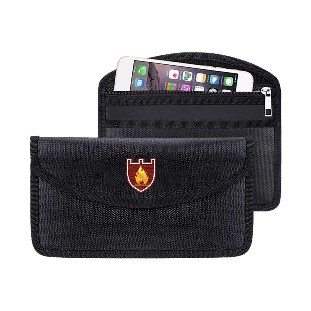 Fireproof Signal Blocking Bag GPS RFID Bag Shield Cage Pouch Wallet Protective Case For Privacy Protection Car Key