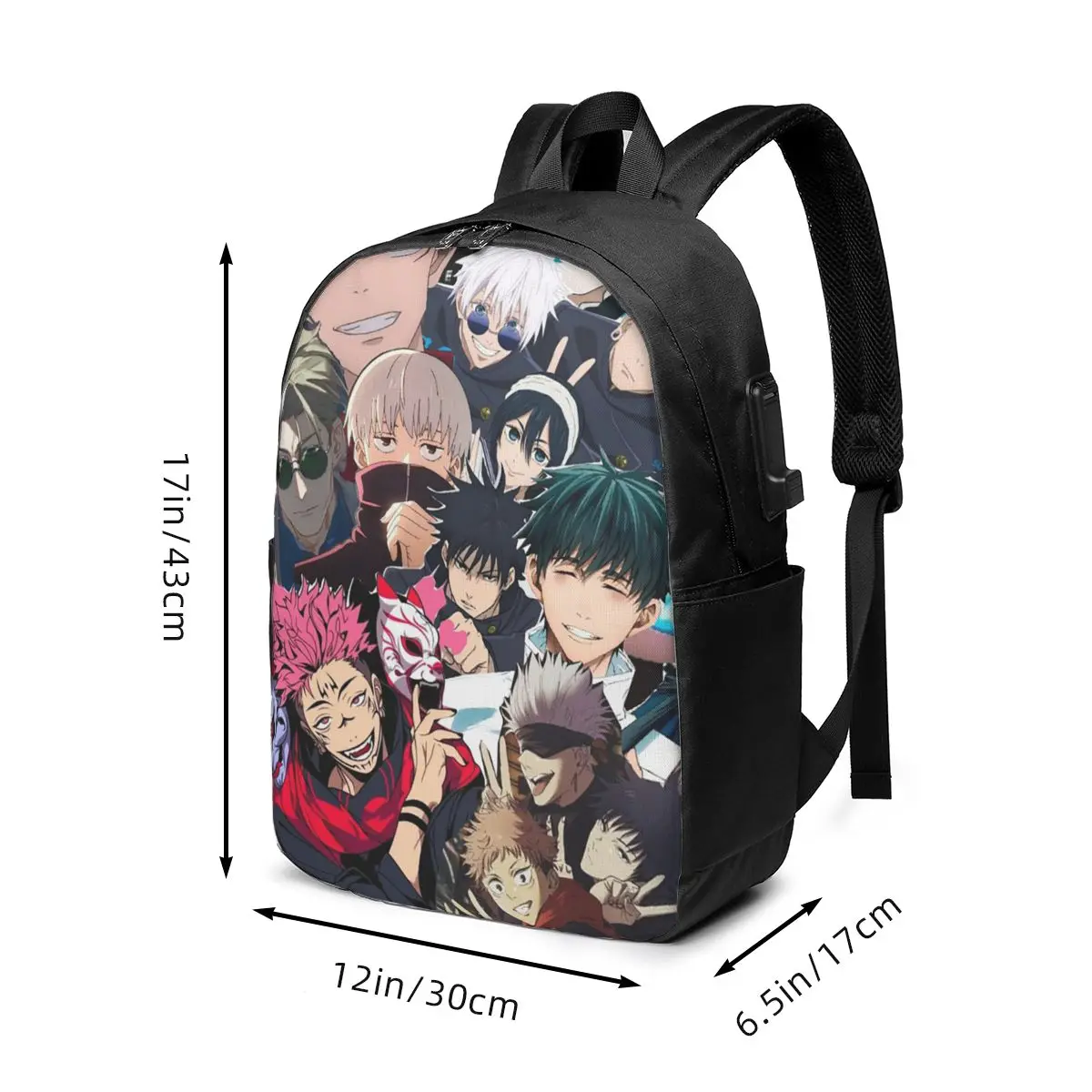 Megumi Besto Friendo Jujutsu Kaisen Sukuna Anime Backpack Travel Notebook Bag Computer College Student School Bag Laptop view 6
