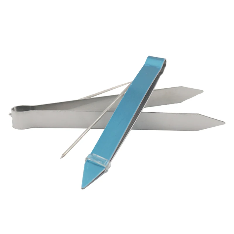 

SY 1pc 15cm Metal Accessories Shisha Hookah Carbon Tweezers Gadget Stainless Steel with Foil Punch Chicha Narguile Accessories