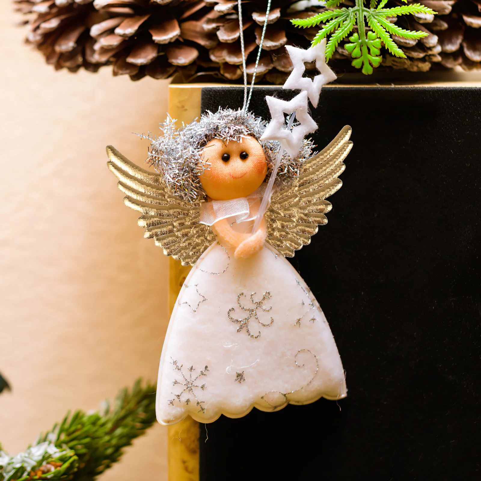 

12pcs Golden Angel Wings Decor Mini Wing Craft For Diy Accessories Christmas Ornament Small Wings Suit Decor Props