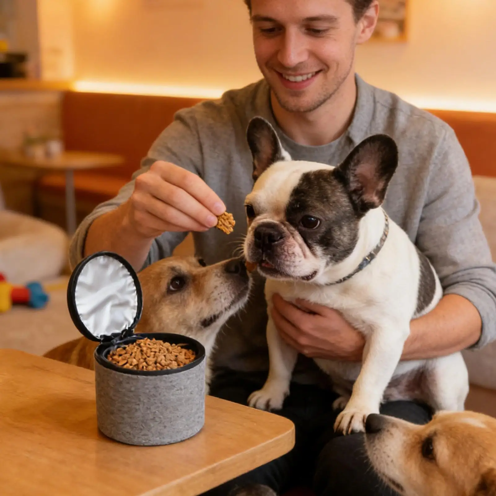 Bolsa para Premios de Adiestramiento Canino, Gran Capacidad, Impermeable, para Cachorros y Perros de Raza Mediana y Grande, para Alimentos, Llaves y Dinero