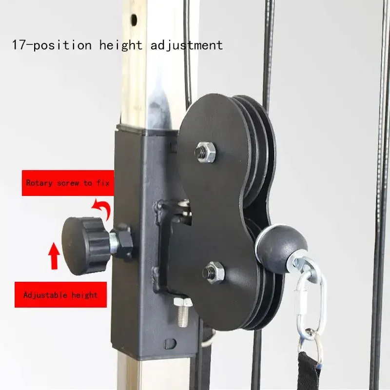 Factory  Adjus   Double Pulley System Wall-mounted Pull-down Machine for Home Gym Fitness Training and Loading Cable Station