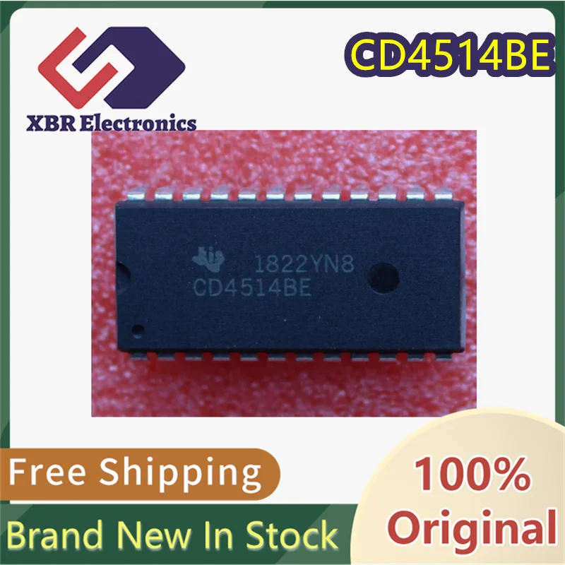 

(5/50 pieces) CD4514BE CD4514 DIP24 Logic Chip Signal Switch Chip Brand New Original Stock Free Shipping