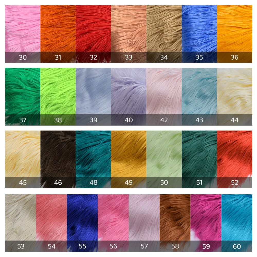 8cm Pile Length Imitation Fur Fabric Diy Cosplay Clothing Hairy Fur Fabric Bundle Long Hair Plush Fabrics By Meters Liquidations