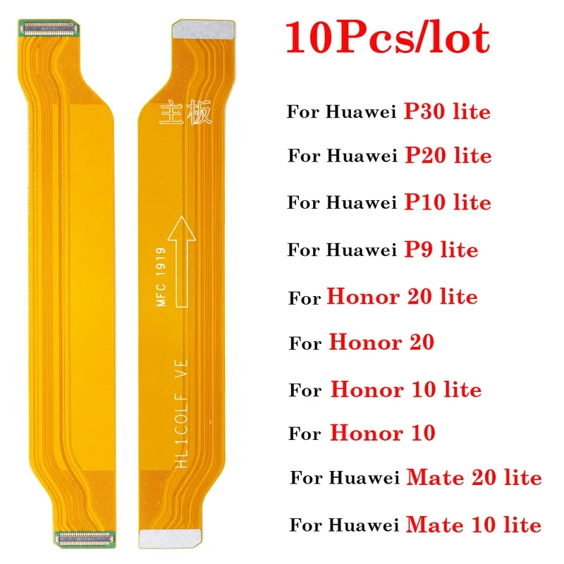 

10 шт./лот, разъем материнской платы, ленточный гибкий кабель для Huawei P 9 10 20 30 lite Mate 10 20 lite Honor10 20 lite