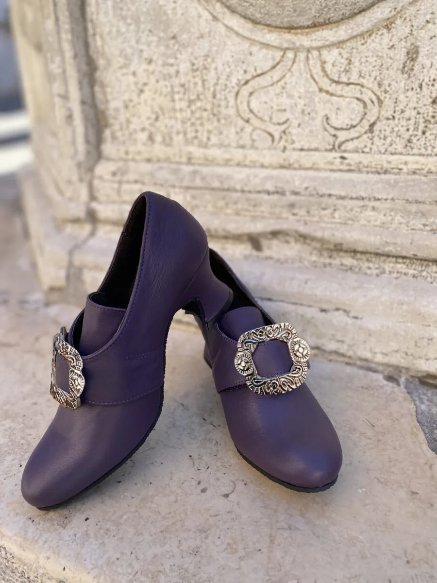 빈티지 18 중세 르네상스 코스프레 고딕 신발, 마리 앙투아네트 하이힐, 여성용 멋진 신발, 할로윈 파티