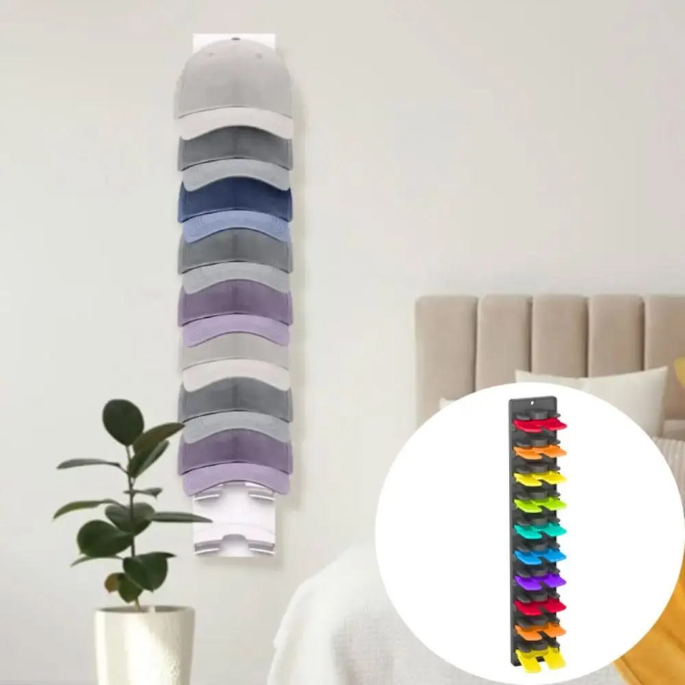Porta cappelli multifunzionale Appendiabiti girevole a parete Ganci resistenti e portanti Organizzatore per cappelli multistrato Accessori facili