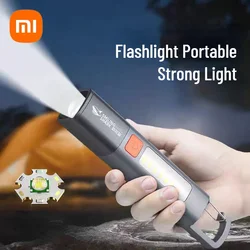 Xiaomi Outdoor Flashlight Portable Strong Light Variable Focus with Floodlight Side Lights Home Suspension Type LED Flashlights