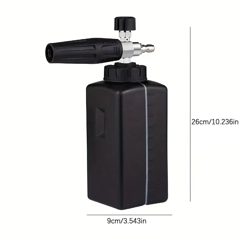 High Pressure Snow Foam Lance Car Wash Foam Cannon 1L Adjustable Foam 1/4